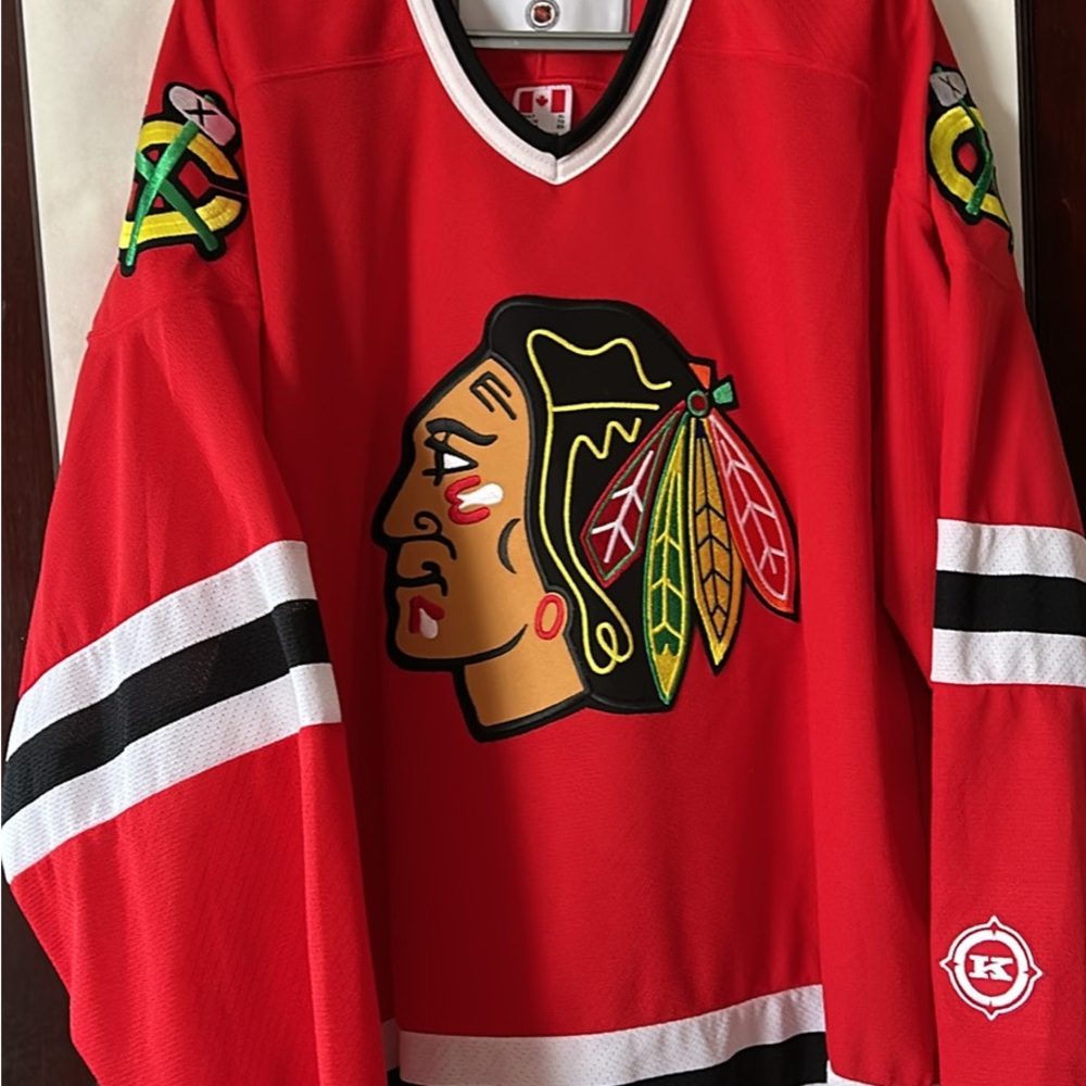 Vintage Koho NHL Red Chicago Blackhawks Jersey, man’s XL